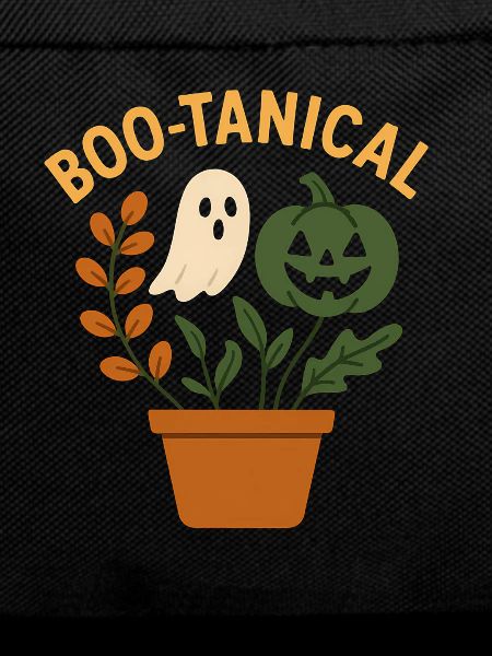 Funny Halloween Plant Motif