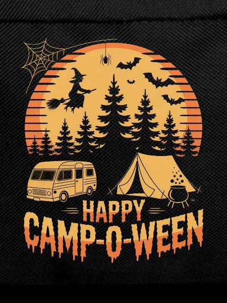Happy Camp-o-Ween Camper Hiker Halloween Camping