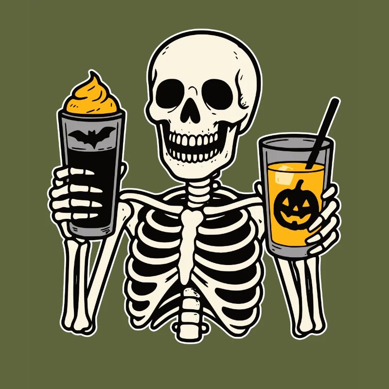 Halloween Skeleton Drinks