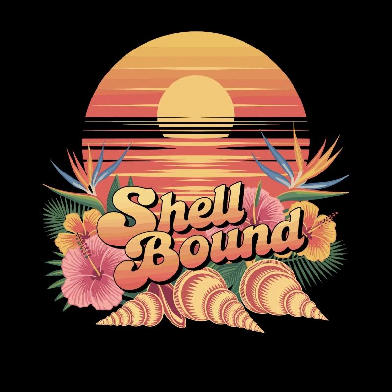 Shell Bound Tropical Sunset Landscape