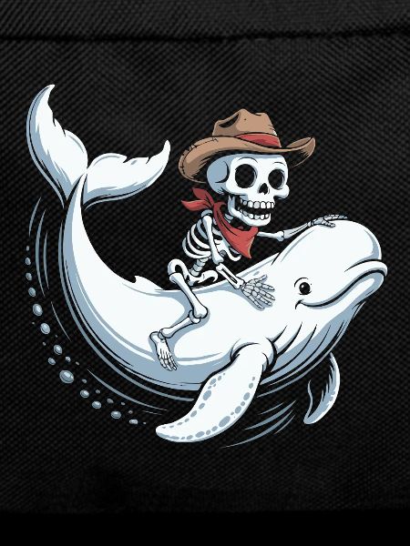 Skull Cowboy on Beluga Whale