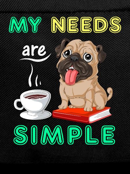 Mops Bücher Kaffeeshirt