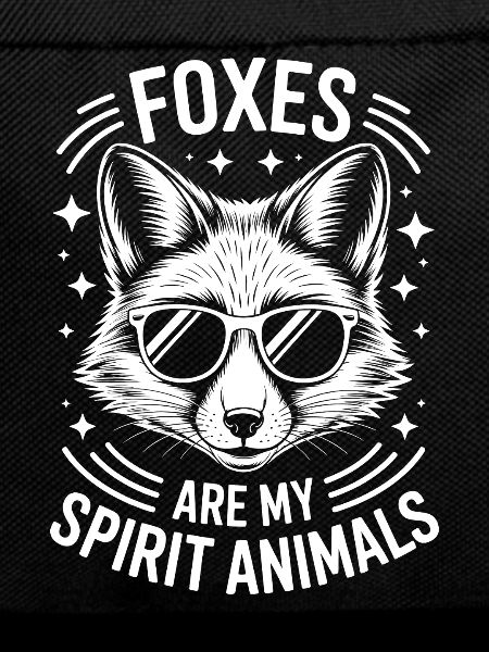 Wolf with sunglasses and slogan