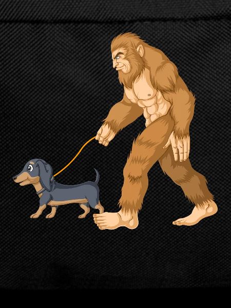 Bigfoot Walking Dachshund Tee