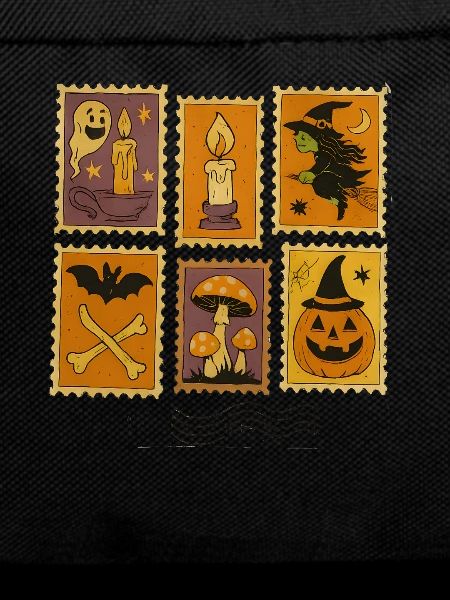 Halloween Witch and Pumpkin Sticker Set