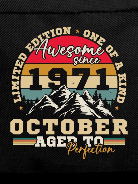 October 1971 Vinatge Retro Birthday Gift