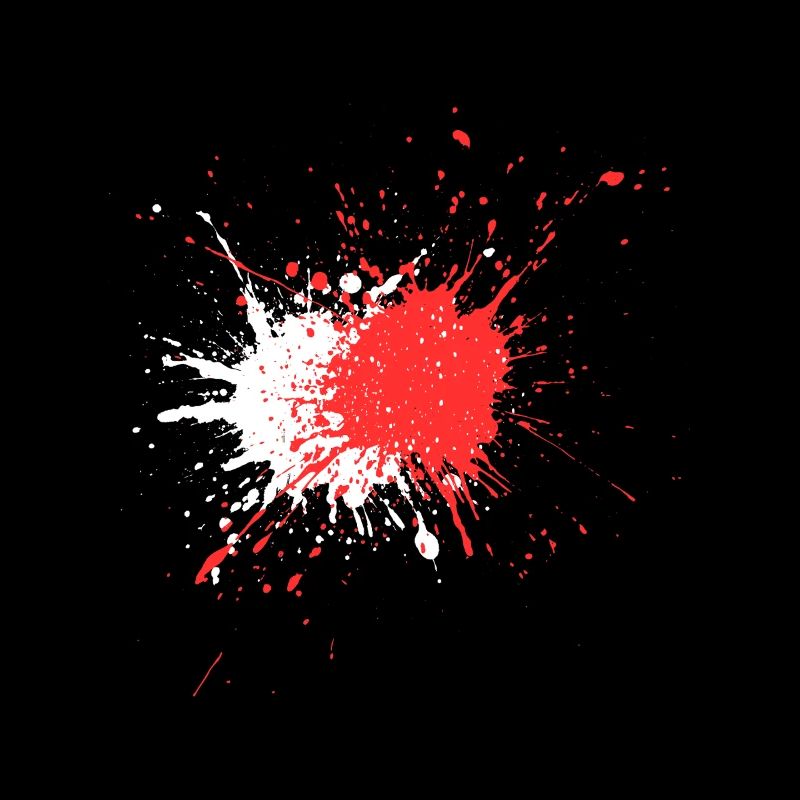 Abstract Blood Splatter Print
