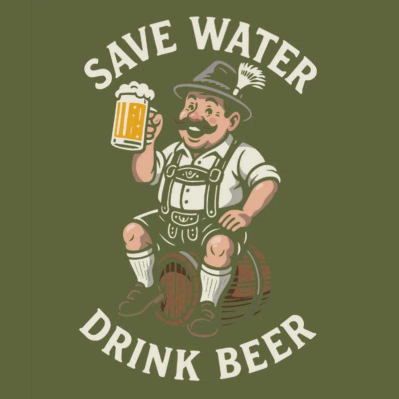 Save water drink beer - Biertrinker - Spruch