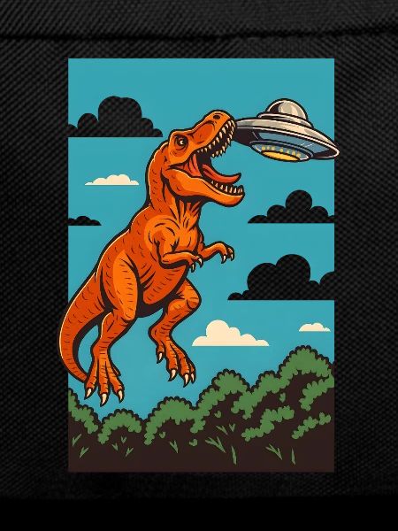 T Rex Catching Ufo Sky Encounter