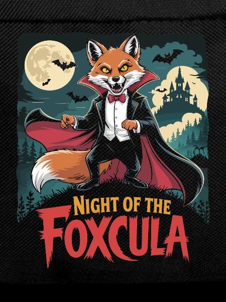 Night of Foxcula Fox Halloween Design