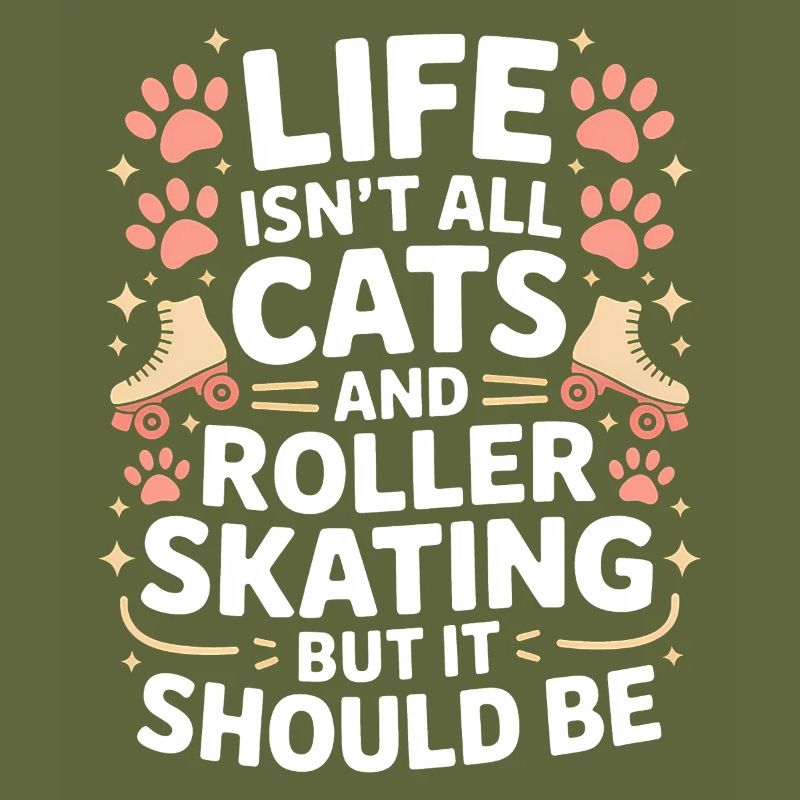 Roller Skating Spruch Katzen Witz Skating Geschenk