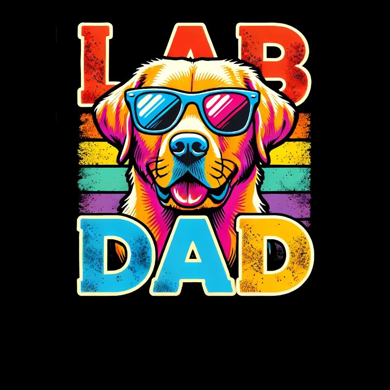 Labrador Dad Rainbow Sunglasses, father