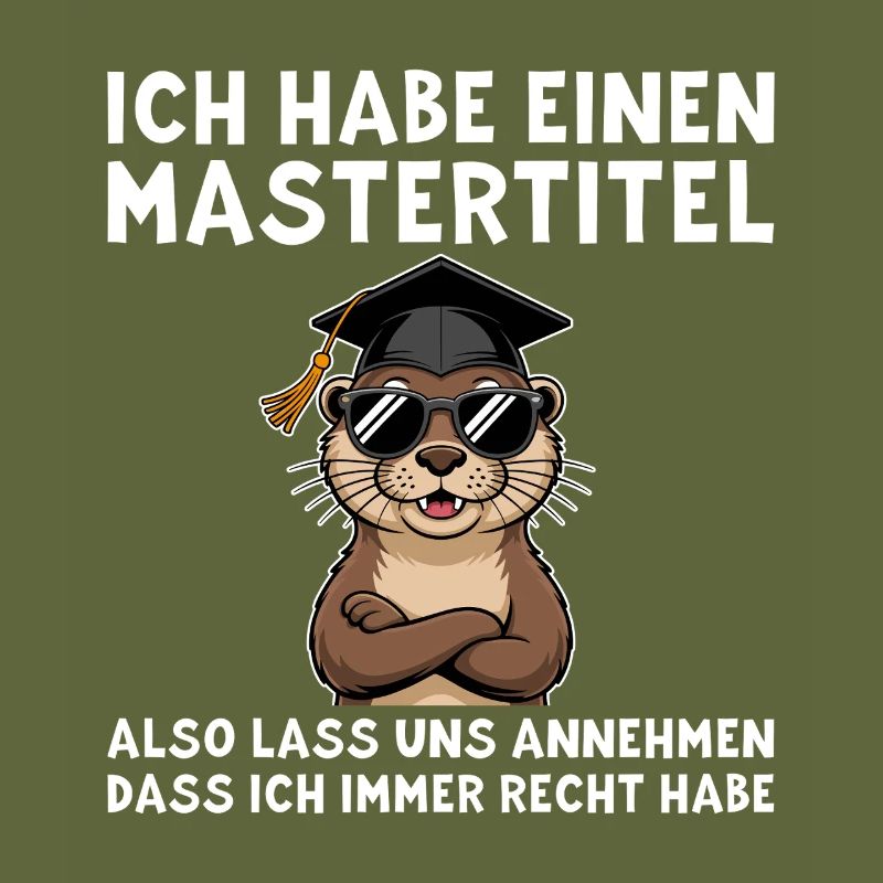 Master's Degree - Funny Otter Master's Degree