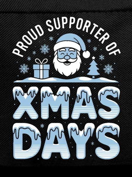 Xmas Days Blue Santa Design