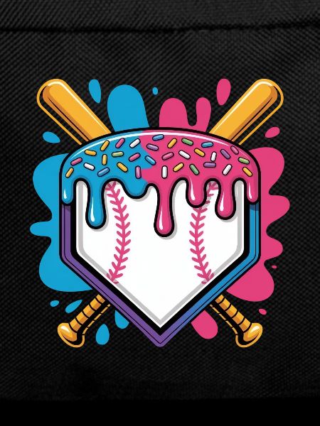 Baseball Home Plate Mit Eiscreme Streuseln