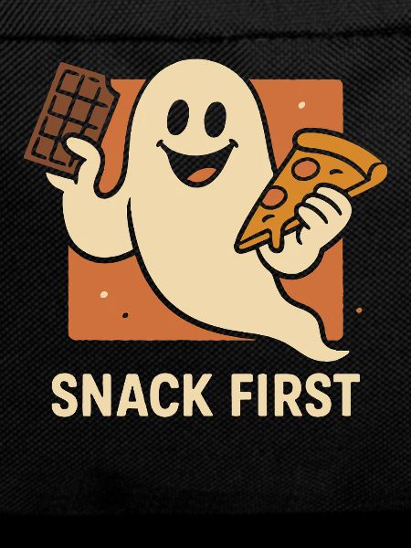 Snack First Halloween Costume Funny Saying