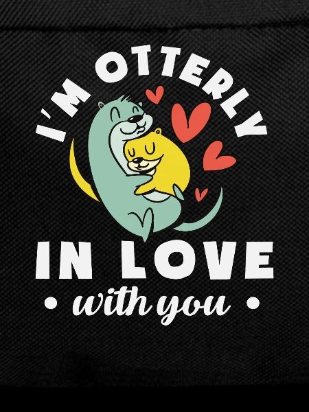 Sea Otter Cartoon In Love