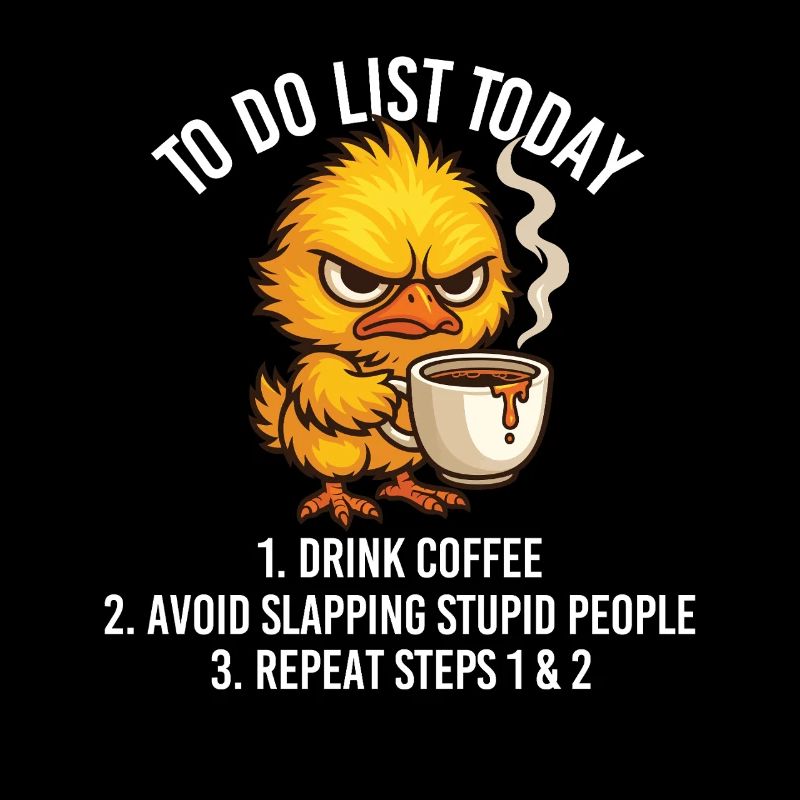 To Do List Today Drink Coffee Avoid People