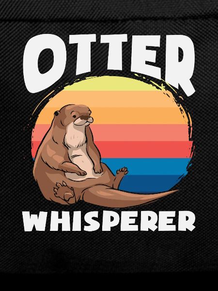 Sea Otter Cartoon Retro Whisperer