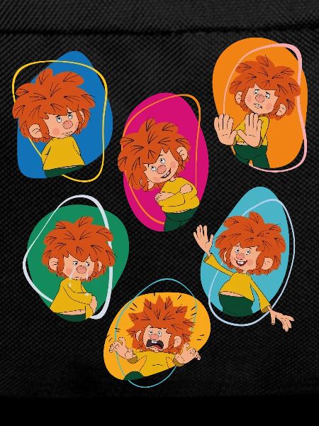 Pumuckl Showing Different Emotions