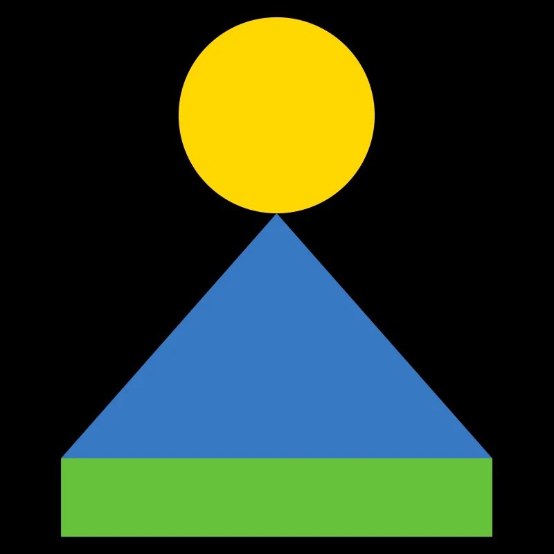 Geometric Triangle Sunrise