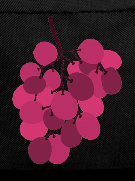Vivid Pink Grapes Cluster