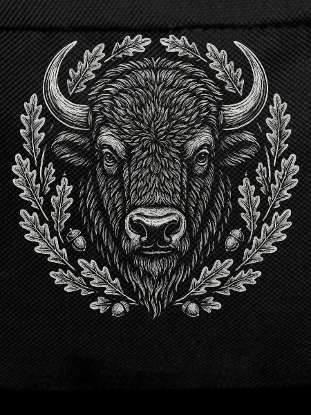 European Bison with Oak Wreath Art