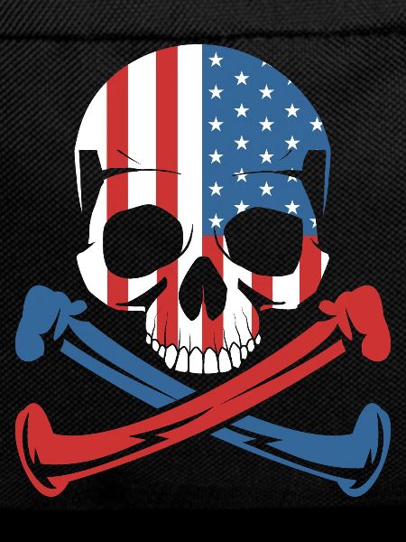 American Flag Skull Shirt