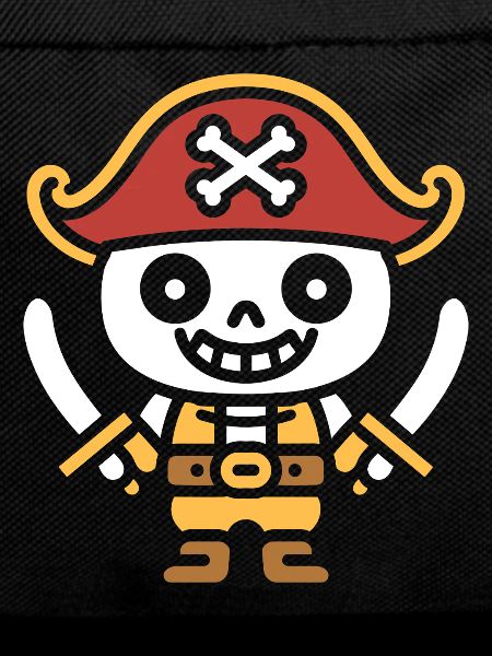 Pirate Skeleton Smile Cartoon