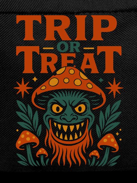 Trip oder Treat Psychedelisches Pilzmonster