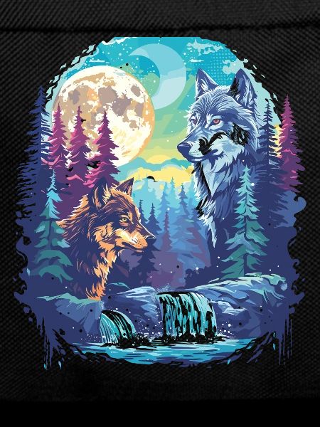 Retro Outdoor Wilderness Bear Trees
