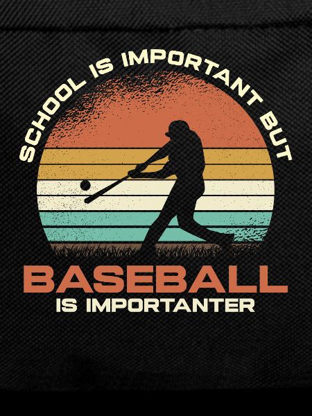 Retro Baseball Humor Sunset