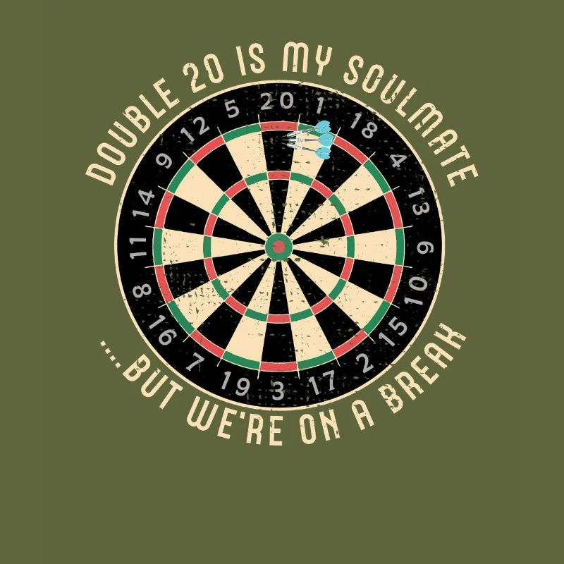 Double 20 Breakup Dartscheibe
