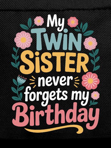 Twins Twin Sister Birthday