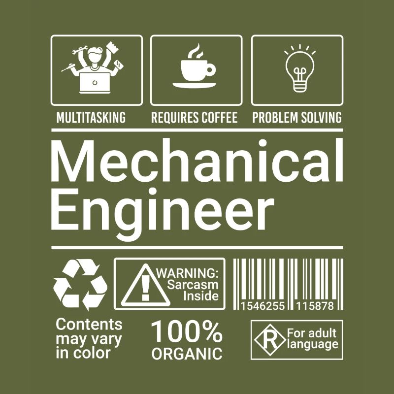 Mechanical Engineer Description Sarcastic Geek