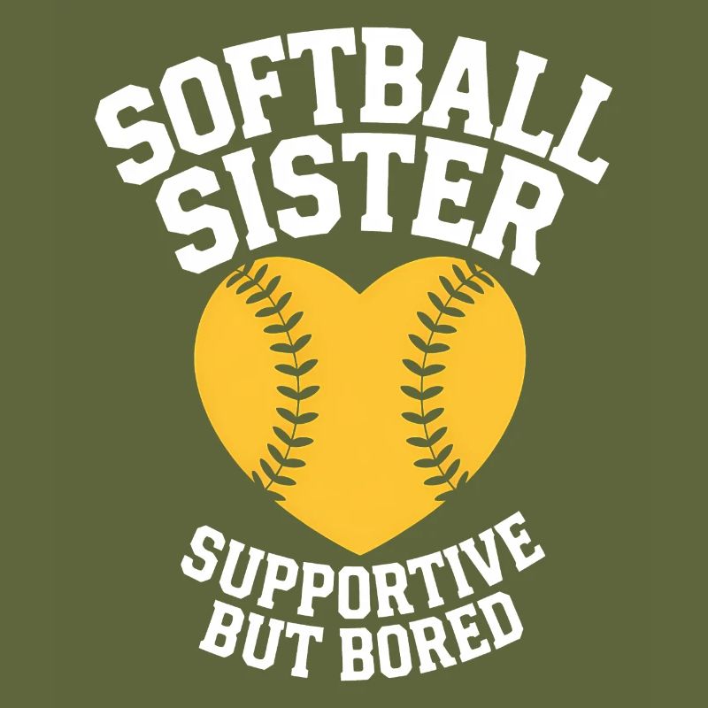 Softball Spruch Schwester Lustig Softball Geschenk