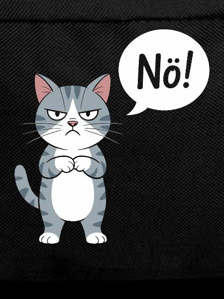 No! Funny Cat With Saying
