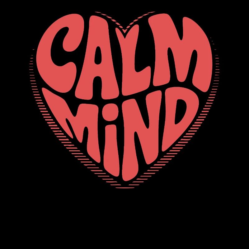 Calm Mind – Retro Heart Design