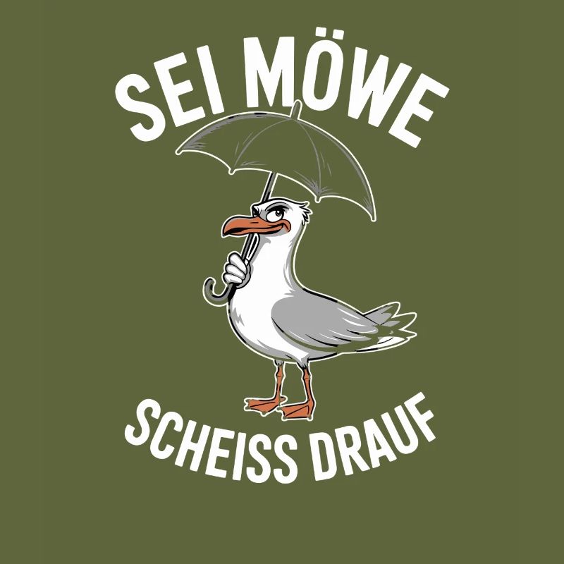  Sei Möwe Scheiss Drauf Humorvolle Möwe mit