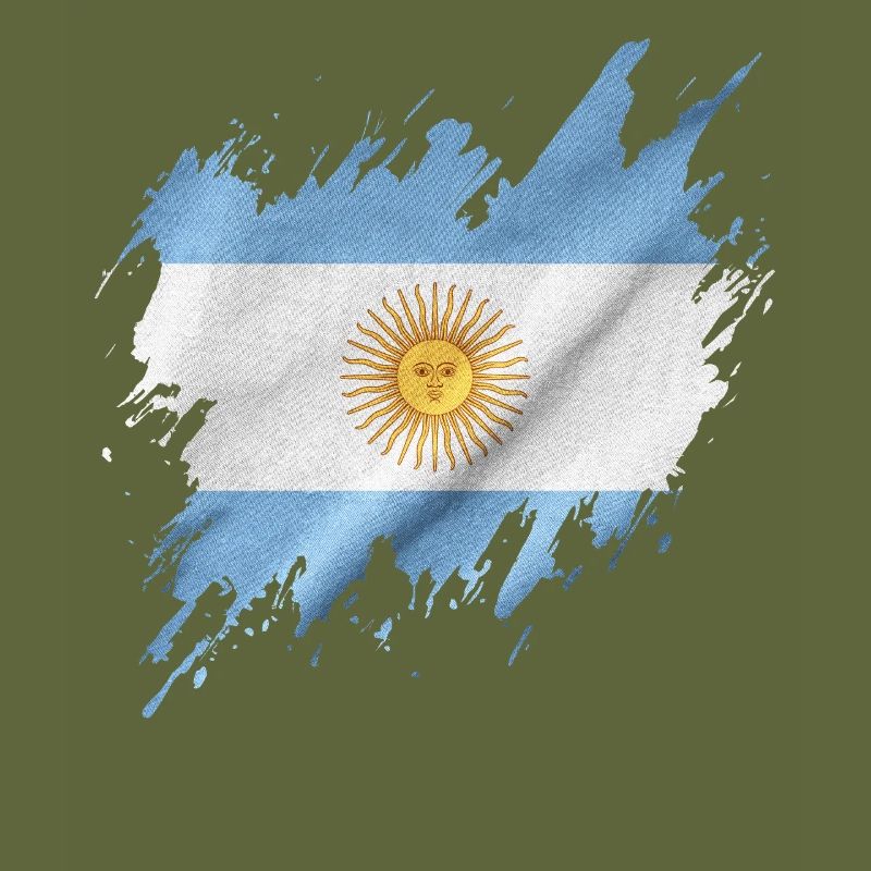 Drapeau de l’Argentine, style déchiré