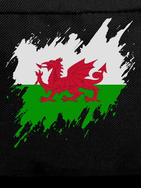Flag of Wales, torn style