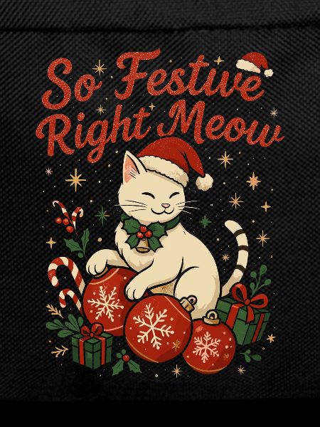 Feline Festive Joy with Santa Hat