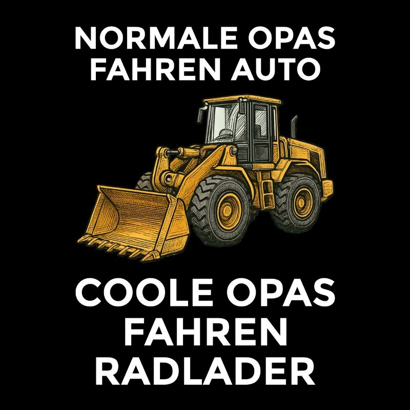 Cool Grandpas Drive Wheel Loader – Funny Grandpa Gift