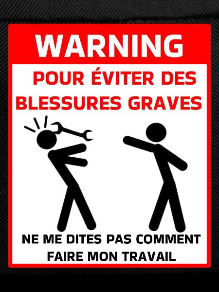 Avertissement sécurité t