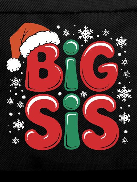 Big Sister Christmas Motif Snow