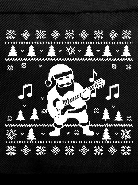 Christmas Man Playing Guitar XMas