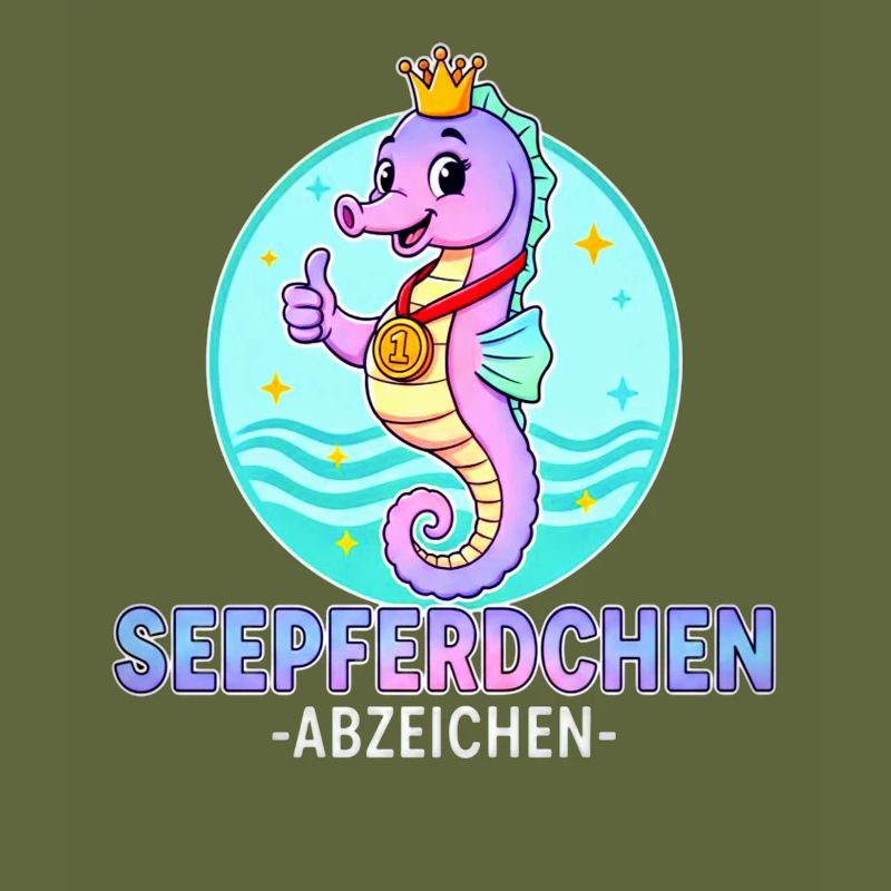 Seepferdchen Abzeichen mit Farbverlauf