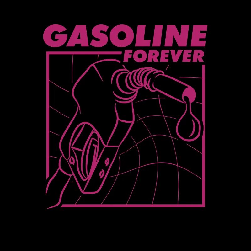 Gasoline Forever Classic Car Fan Design