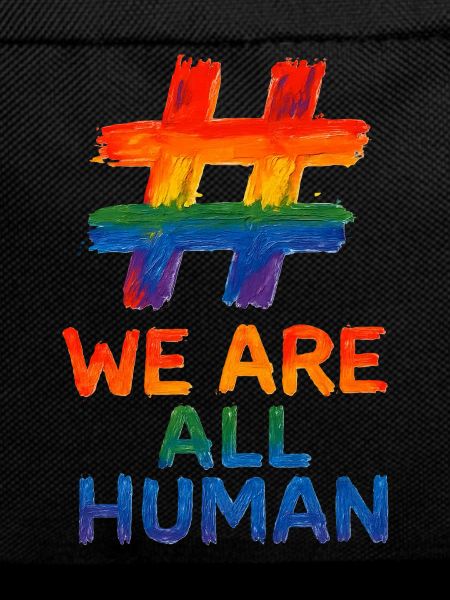 #WeAreAllHuman - Conception d’aquarelle arc-en-ciel