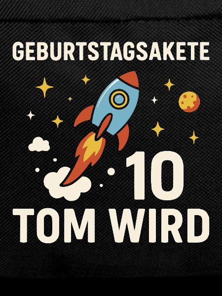 Birthday Rocket 10th Birthday